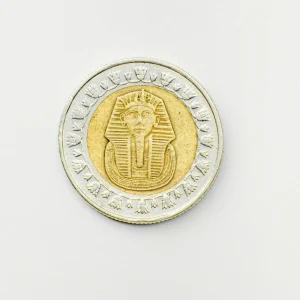 Coin crest cresting the peak of numismatic.